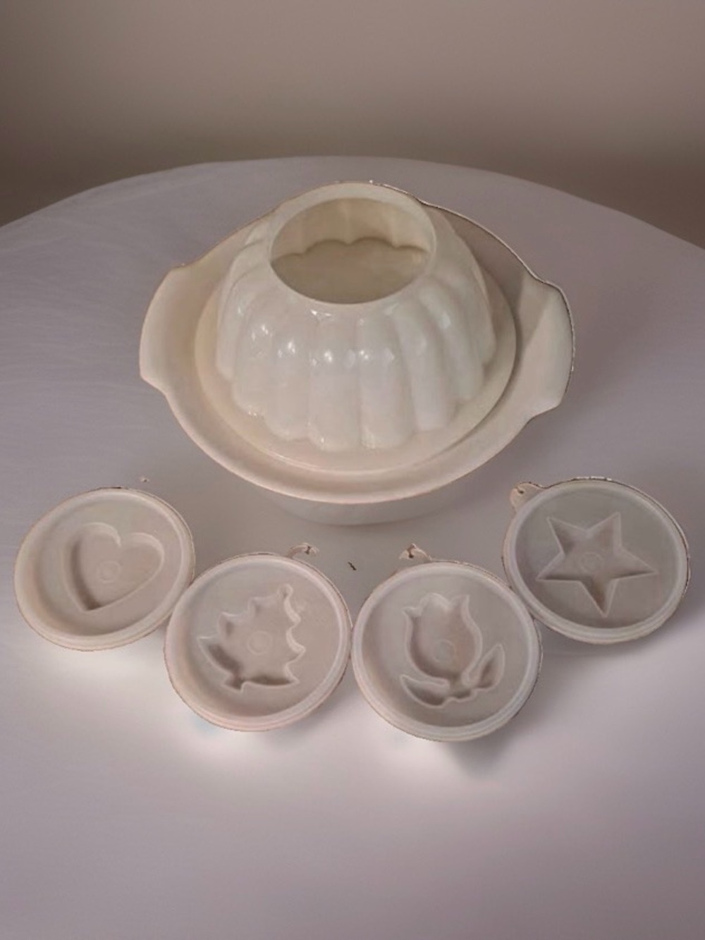 EUC Vintage 6 Piece Tupperware Jello Mold